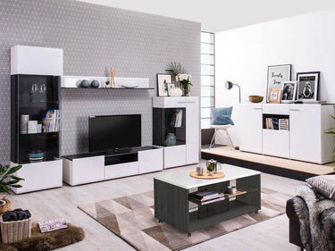 Elegant Royce White TV Cabinet: Modern Media Console with Storage for 65-Inch TVs - UK Luxury Furniture